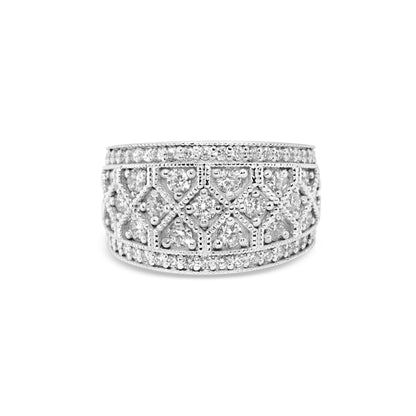 LEA Cross Hatch Diamond Ring