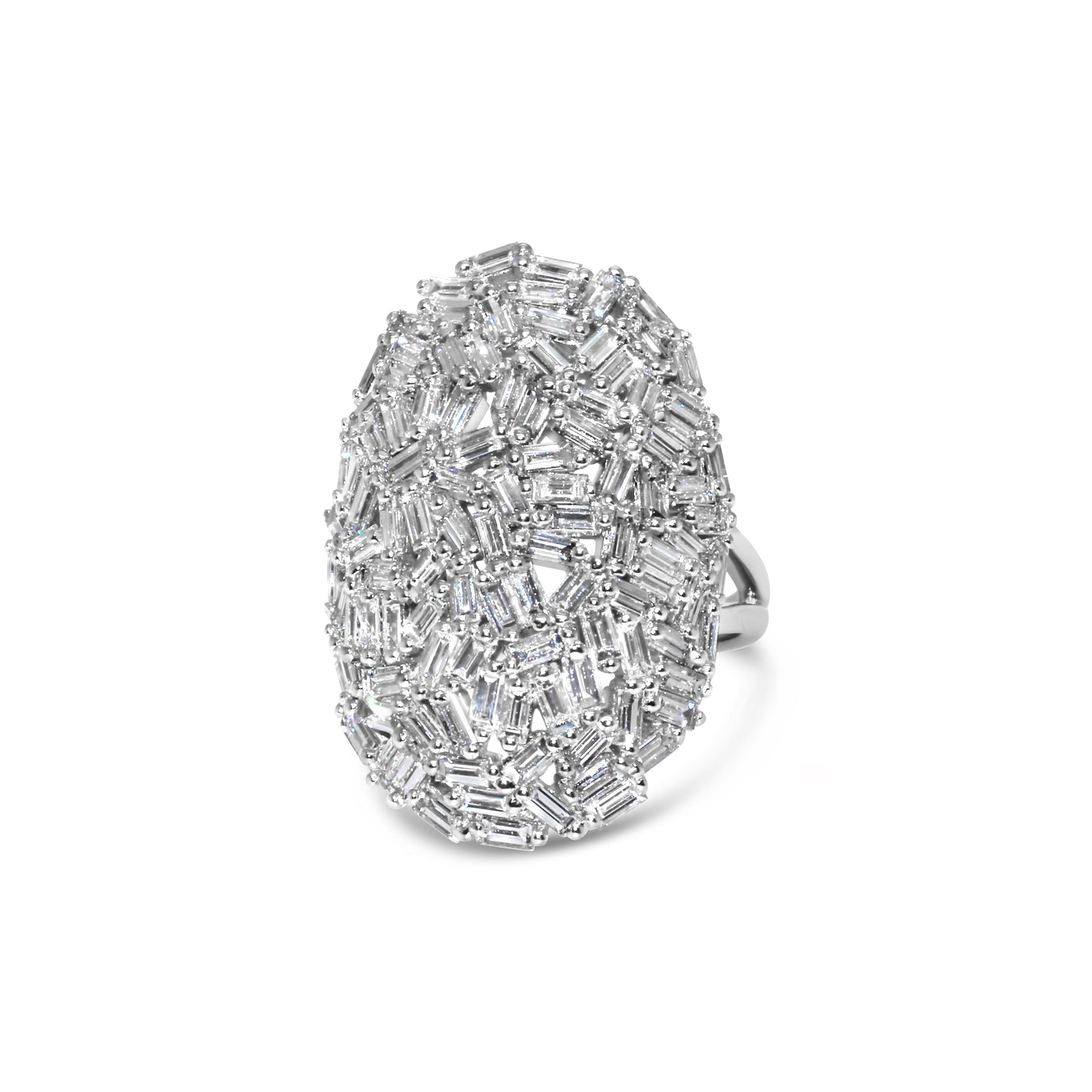 KNAR Cluster Baguette Ring