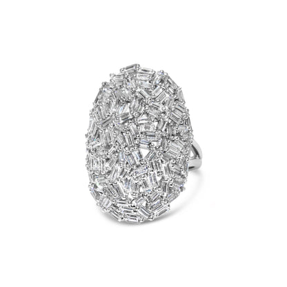 KNAR Cluster Baguette Ring