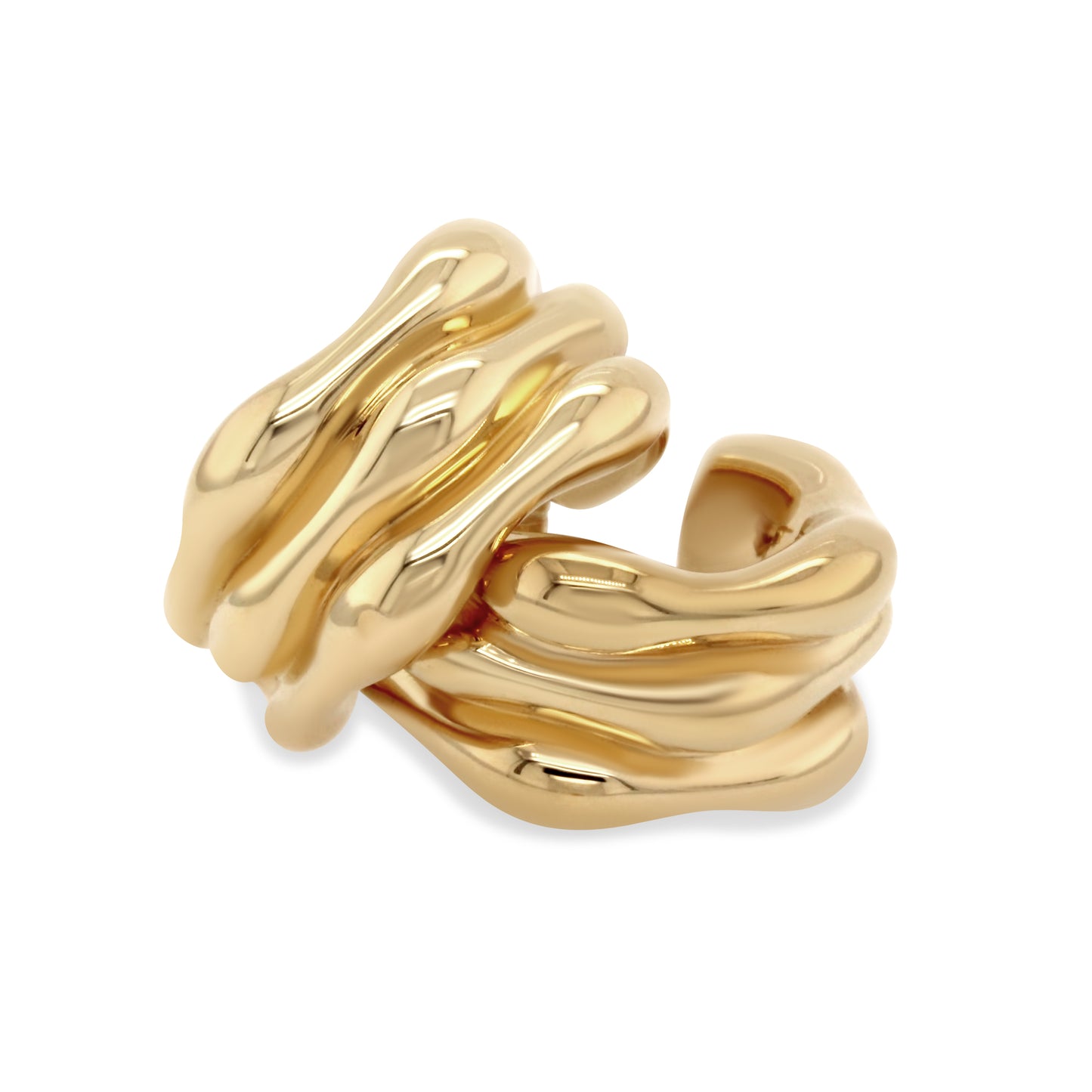 ANIA Yellow Gold Huggies