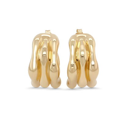 ANIA Yellow Gold Huggies