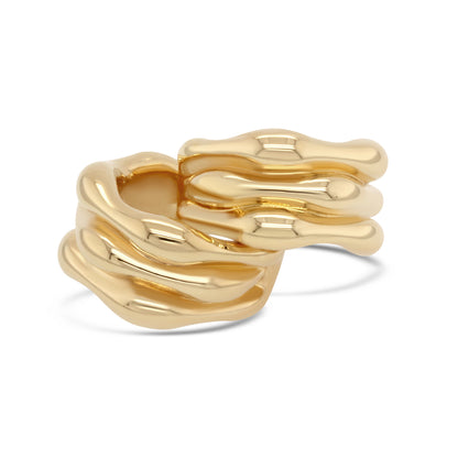 ANIA Yellow Gold Huggies