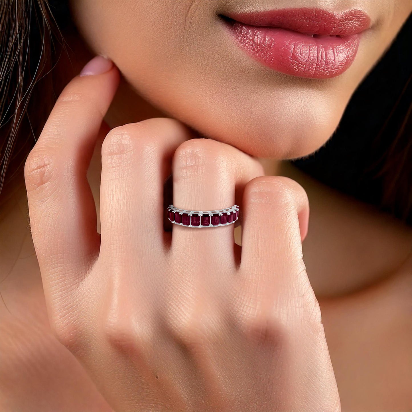 NOOR Ruby Eternity Band