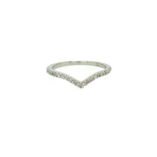 Load image into Gallery viewer, Diamond V Shape Ring White Gold