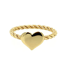 Load image into Gallery viewer, Heart Rope Ring