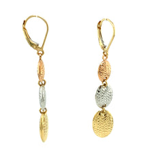 Load image into Gallery viewer, Tri Color Drop Earrings