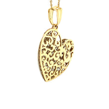 Load image into Gallery viewer, Two Tone Filigree Puff Heart