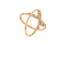 Load image into Gallery viewer, X-Ring Diamond Rose Gold