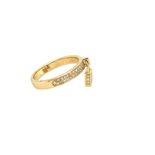 Load image into Gallery viewer, Yellow Gold Diamond Lock Ring